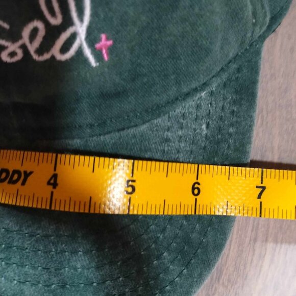 Simply blessed distressed army green hat 100% cotton Adorable jesus‎ - Picture 6 of 11